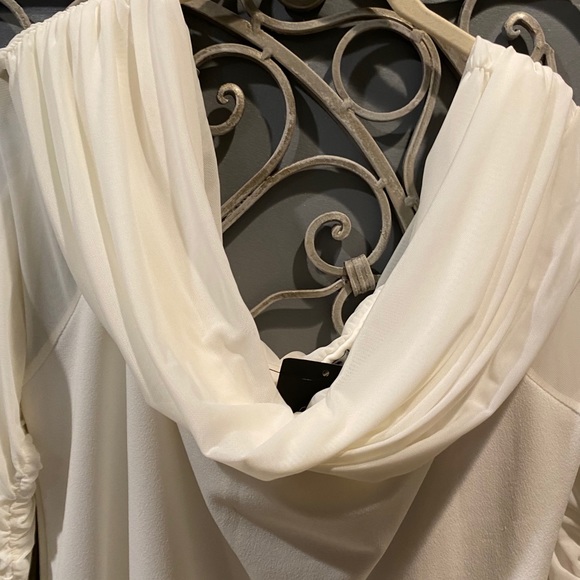 NWT “Take me on a dinner date” white plus dress - Picture 6 of 7